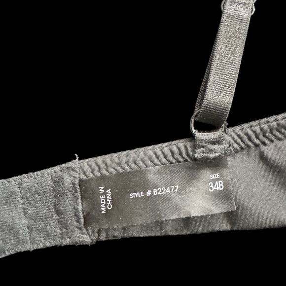 NWOT -Women’s Black Bra & Panty Set -Besima -Cheetah Print Edging -Sizes 34B & 7 - Picture 9 of 12